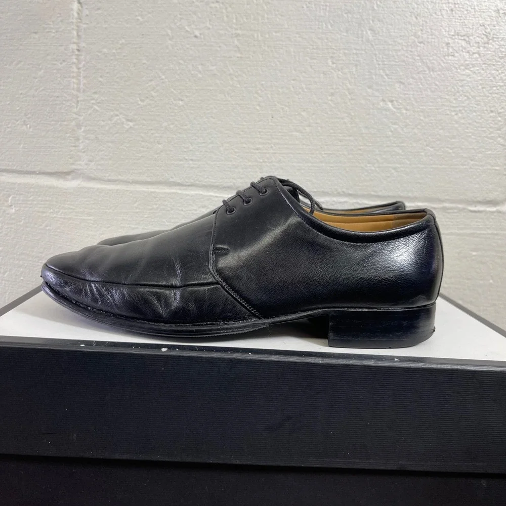 Bally Brenzo-02 Black Leather Oxford Dress Shoes Lace up Men's US 7.5 D/6.5 EU